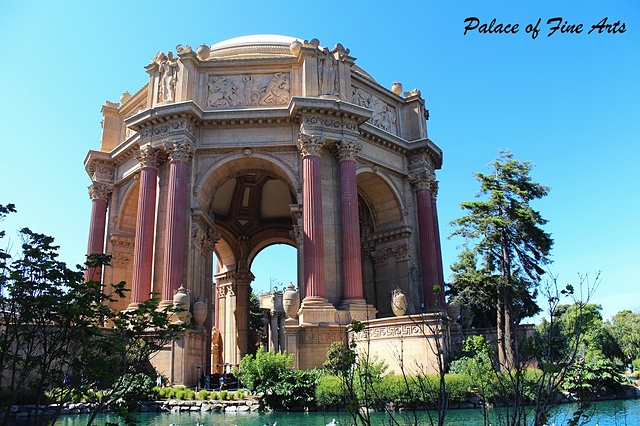【美國西岸/舊金山San Francisco】藝術宮 Palace of Fine Arts–The Rock絕地任務拍攝場景~細緻的雕刻，每個角落都是美景!