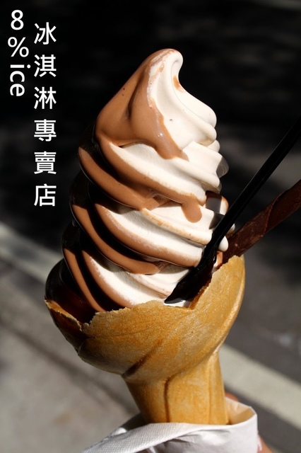【捷運市政府】8%ice 冰淇淋專賣店–法式巧克力x甜而不膩香蕉霜淇淋，濃郁香甜又好吃XD